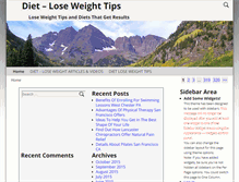 Tablet Screenshot of dietloseweighttips.com